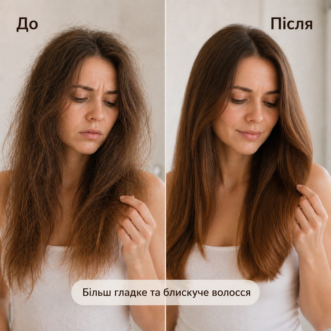 До і після використання набору Soika «Формула блиску»