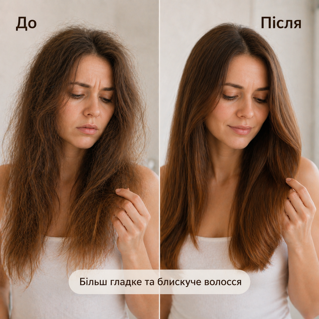 До і після використання набору Soika «Формула блиску»