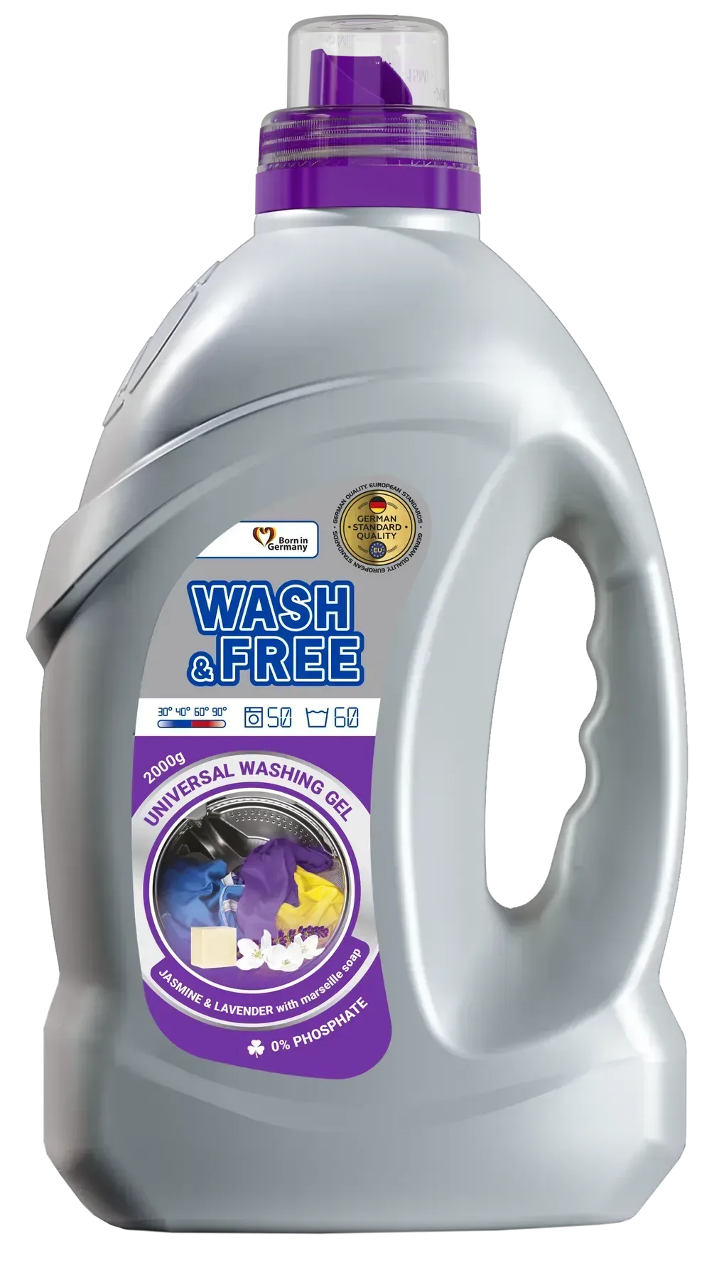 WASH&FREE гель «Жасмин і лаванда»